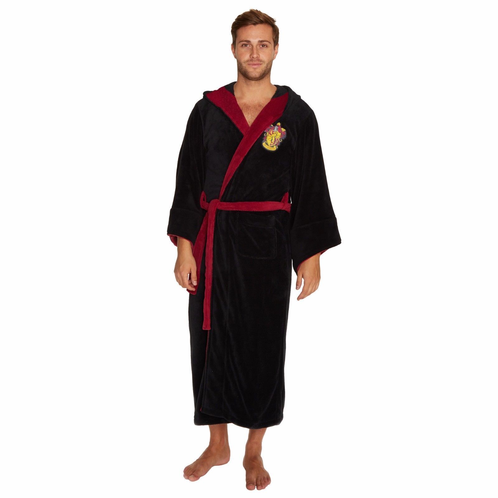 Harry Potter Bathrobe Gryffindor Slytherin Fleece Robe Groovy Hogwarts
