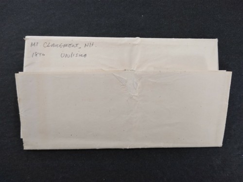 New Hampshire: West Claremont 1840 Stampless Cover, Blue Ms, DPO Sullivan Co - Picture 2 of 3