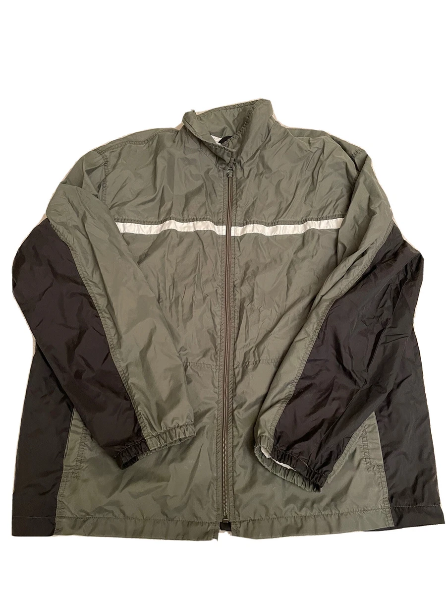 Nike Vintage Olive Green Windbreaker Jacket Size XL
