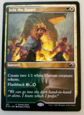 1x Join the Dance Dark Frame Promo Adventures in the Forgotten Realms MTG NM