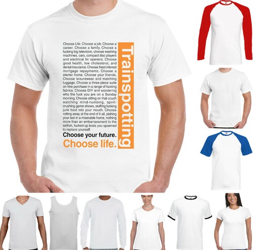 Trainspotting – Neue Helden T-Shirt Herren Film Einführung Lustig Wähle Leben
