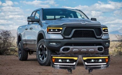 VLAND LED Projector Headlights w/Sequence Turn For 2019-24 Dodge Ram 1500 lamps