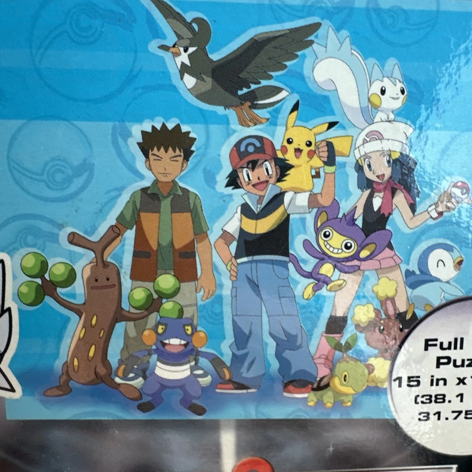 Rompecabezas Pokémon Perla Diamante 100 Piezas 15 pulgadas X 12,5 pulgadas 2007 Foto 4 de 4