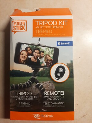ReTrak Selfie Tripod with Bluetooth Remote