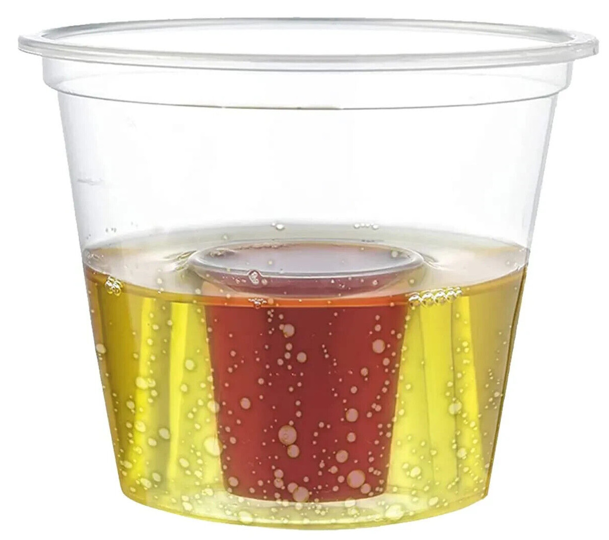 Jager Bomb Shot Glasses 500 x Strong Disposable Plastic Bomber Glass 25ml CE