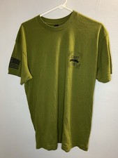 Oscar Mike Shirt Men's Large Military Green I Adapt Overcome Graphic Made In USA