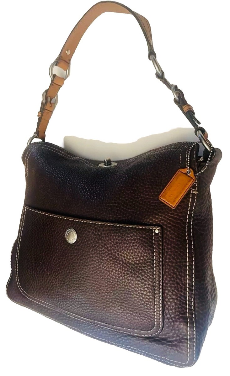 ●Fallett● Big hobo bag khaki FA2401BG02KH VTG COACH CHELSEA HOBO SHOULDER BAG F12338 SILVR TURN LOCK