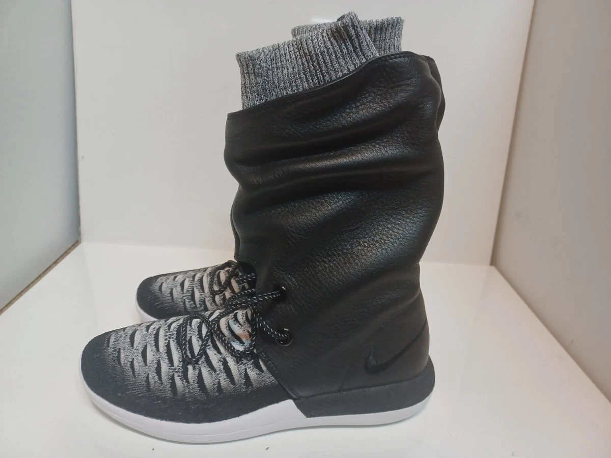 Women s Nike Roshe 2 HI Flyknit Water Repellent Sneaker Boot Size