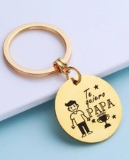 Gold Dad Keychain Gift from Daughter/Son for Father/Christmas/Birthday Day.