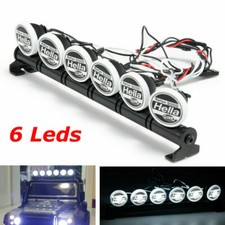 US Roof Lamp Light Bar 6 LEDS for Axial SCX10II SCX10 D90 TRX4 1:10 RC Crawler
