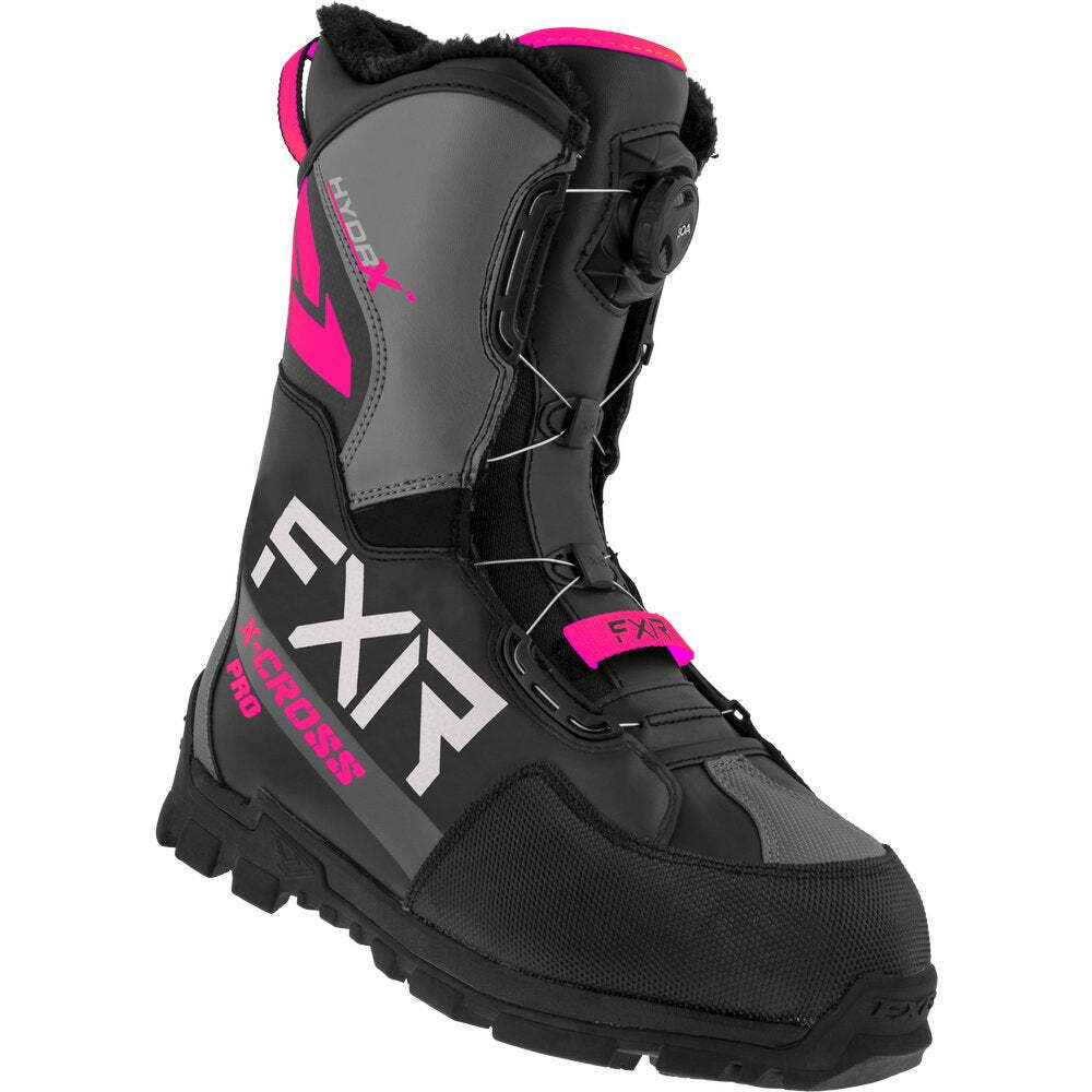 FXR X-Cross Pro BOA Women's Snowmobile Boots - Fuchsia/Black | eBay