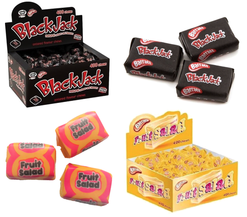 Black Jack Fruit Salad Sweets VEGETARIAN Candyland Barratt Retro Chews black-jack-fruit-salad-sweets-vegetarian-candyland-barratt-retro-chews