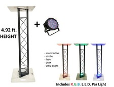 1.5M DJ Lighting Black Triangle Truss 4.92 ft Totem System Moving Head  LED Par