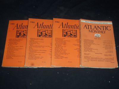 1931-1948 THE ATLANTIC MONTHLY MAGAZINE-LOT 18 ISSUES-STORIES & ARTICLES-WR 1364