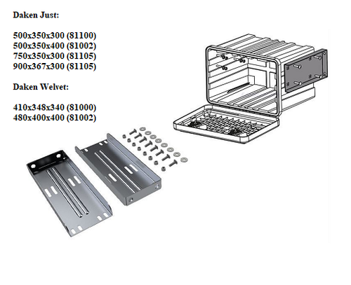 Daken Just 750-R Coffre à outils pour camion 750x300mm 47,5l +support horizontal - Photo 2/6