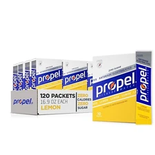 Lemon Propel Powder Packets Drink Mix W/ Electrolytes, 10 Count (Pack of 12) 120