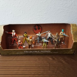 Disney Parks Star Wars Galaxyâs Edge RESISTANCE Collectible Figures (9) w/ Bases | eBay