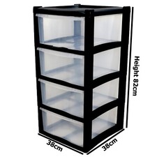 A4 & A5 STORAGE DRAWER UNIT PLASTIC TOWER HOME OFFICE SCHOOL DESKTOP GARAGE