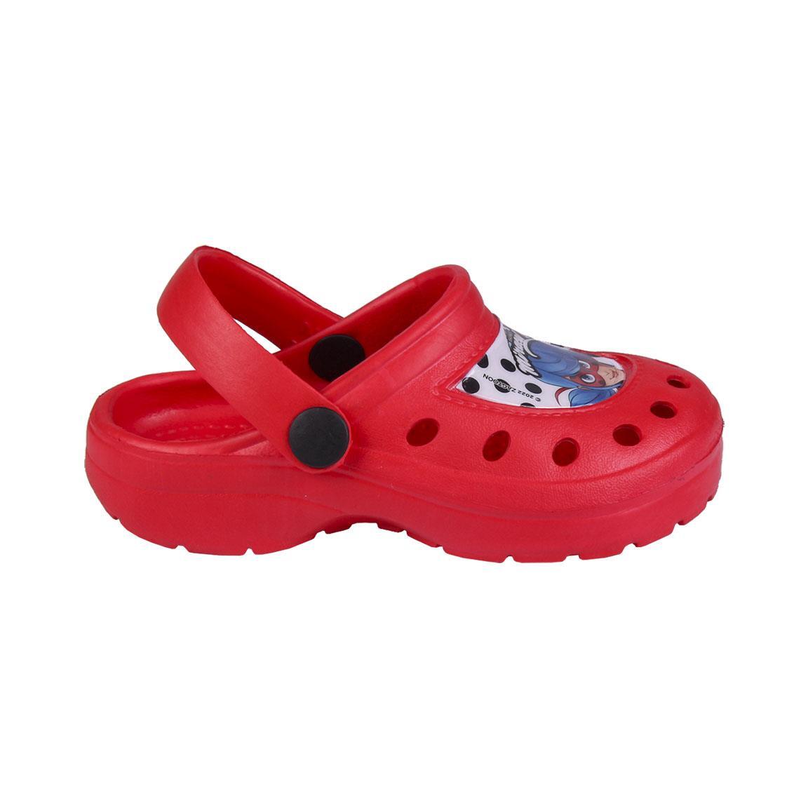 Sandalo simil crocs Miraculous LadyBug ROSSO 26/27