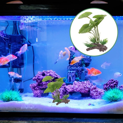 Silk Aquarium Plants Betta Fish Tank Accessories Artificial Water Crawl