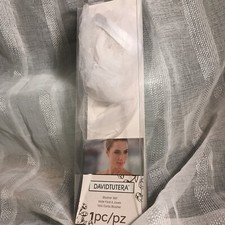 Wedding Bridal  Blusher Veil With Comb White David Tutera  NIB NEW 12”x 9”