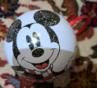 metall kugel ball micky maus disney ostern weihnachten aufhängung geschenk