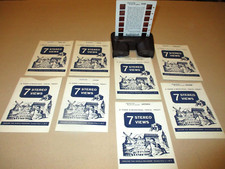 Vintage Tru-Vue co. BAKELITE 3D Viewer Original Box AND 8 AROUND THE WORLD CARDS