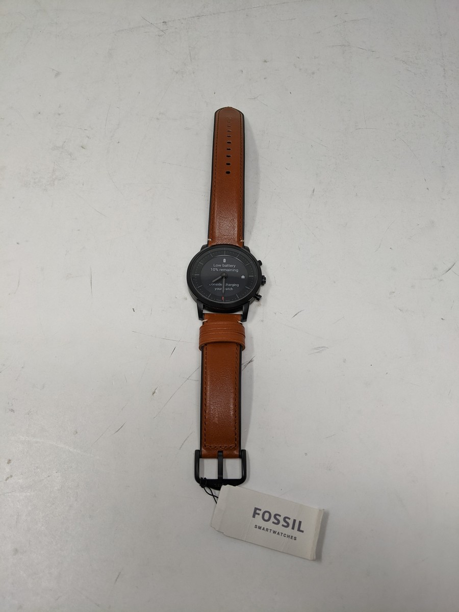Fossil Smartwatch Collider Hr Fossil Men's 42mm Collider Leather