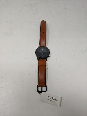 Fossil Men's 42mm Collider Leather Hybrid HR Smartwatch (W21)
