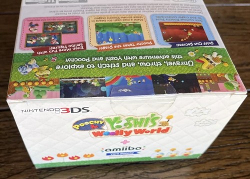 Poochy & Yoshi's Woolly World with Yarn Amiibo (Nintendo 3DS) BRAND NEW SEALED - Picture 3 of 4
