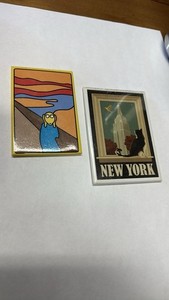 Fridge Magnet Set Museum scream And Cat