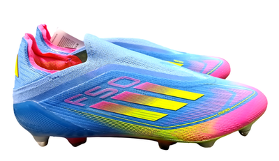 Adidas F50 Elite Laceless SG Soccer Cleats Blue Fusion Lucid Pink