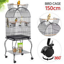 African Grey Cage Large Open Playtop Parrot Bird Cage for Cockatiels with Stand