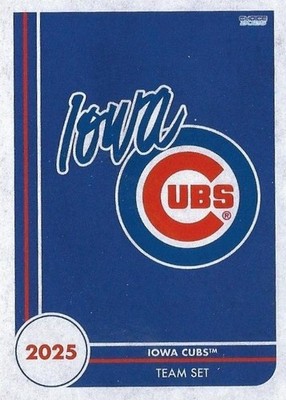 TEAM SET HEADER LOGO 2025 Choice Iowa Cubs #NNO    