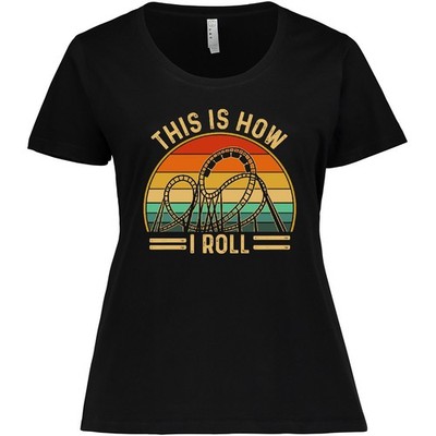 Inktastic Roller Coaster Lover Women's Plus Size T-Shirt Theme Thrill Ride Cp