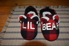 Dearfoams Cozy Comfort LIL BEAR Slippers Kid s Size 9-10 NWOT
