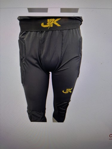 J4K GOALKEEPER GOALIE SOCCER FUTSAL PADDED Compression 3/4 GK PANTS Adult Small - Picture 2 of 6