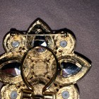 TAT Signed 1980’s Scarf Glass Stones &faux Pearls. Byzantine or Moghul aesthetic — photo 6