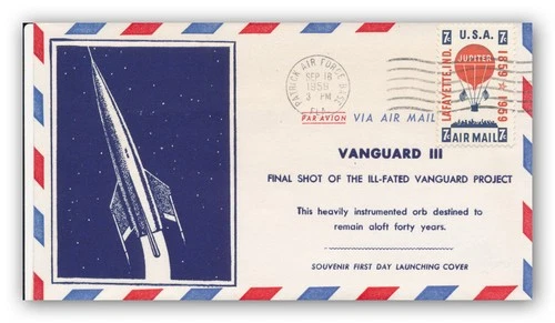 Vanguard 3 launch cover PAFB 18.9.1959 . RARE cachet - 15660