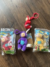 Set Of 4 Teletubbies Clip-on Beanbag