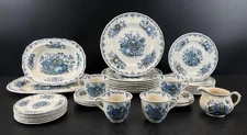 VTG Mason's Ironstone 'Fruit Basket' Blue, Individual pieces you choose your set