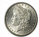 1884-CC Carson City Uncirculated  Morgan Silver Dollar