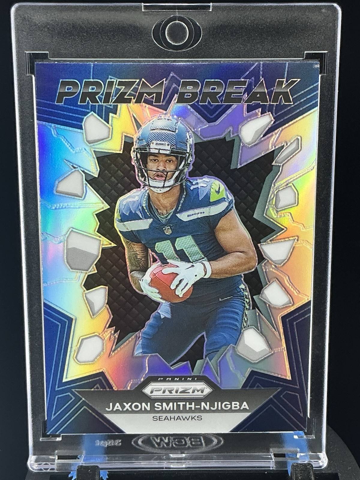 2023 Panini Prizm Jaxon Smith Njigba Silver Prizm Break Rookie RC PB-2 Seahawks