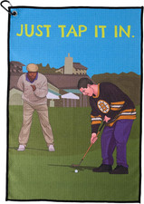 ZEETY Funny Golf Towel   16" x 24" Premium Microfiber with Clip Holder for Golf