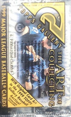 1999 Topps Gallery MLB Basketball Cards. Sealed Pack,  6 premium Cards 