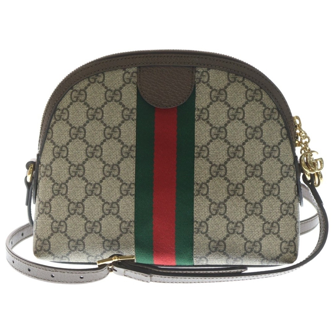 GUCCI GG Supreme Ophidia Shoulder Bag Beige X Brown Canvas Leather 499621 Used 4 thumbnail 2