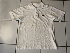 Lacoste Polo Shirt Size 4 White Roland Garros Tennis Sport