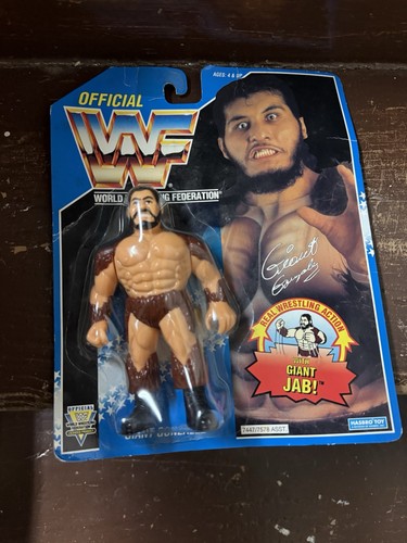 WWF WWE Hasbro Giant Gonzalez 1993 Blue Card Wrest...