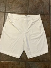 36 Graham Luxe Men Golf Shorts White Outdoor Performance Preppy Stretch GL40022
