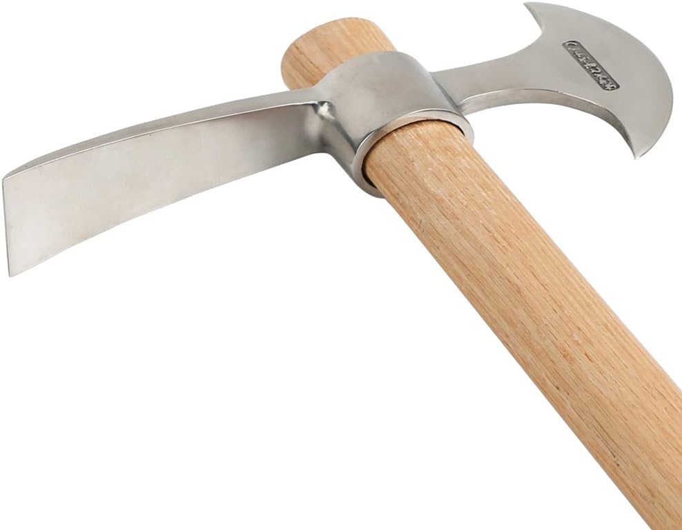 2 In1 Garden Pickaxe Weeding Mattock Gardening Tool 16Inch Hatchet Chopping Axe 